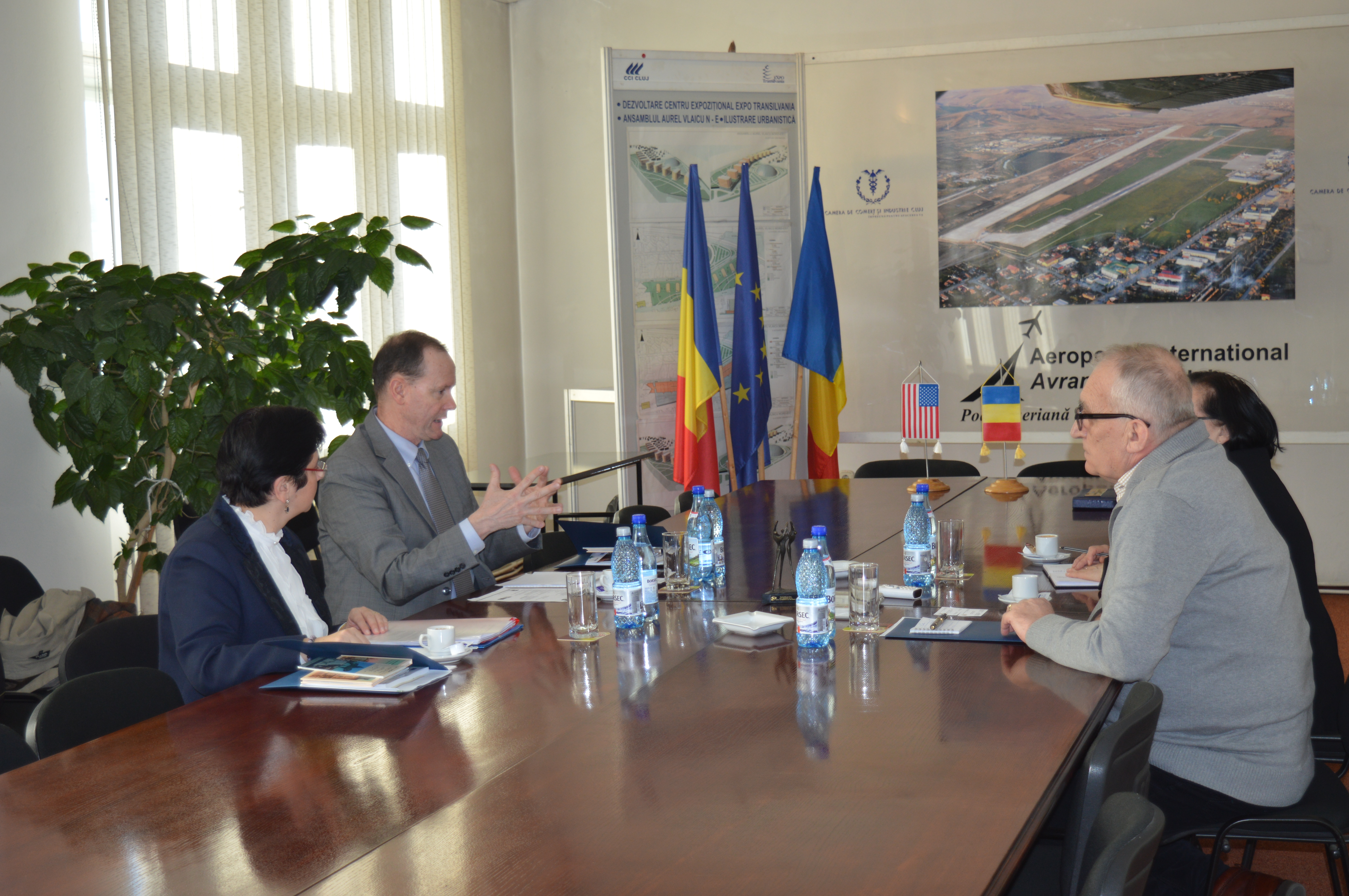 Vizita domnului Greg O’Connor, ataşatul comercial din cadrul Ambasadei SUA în România, la CCI Cluj